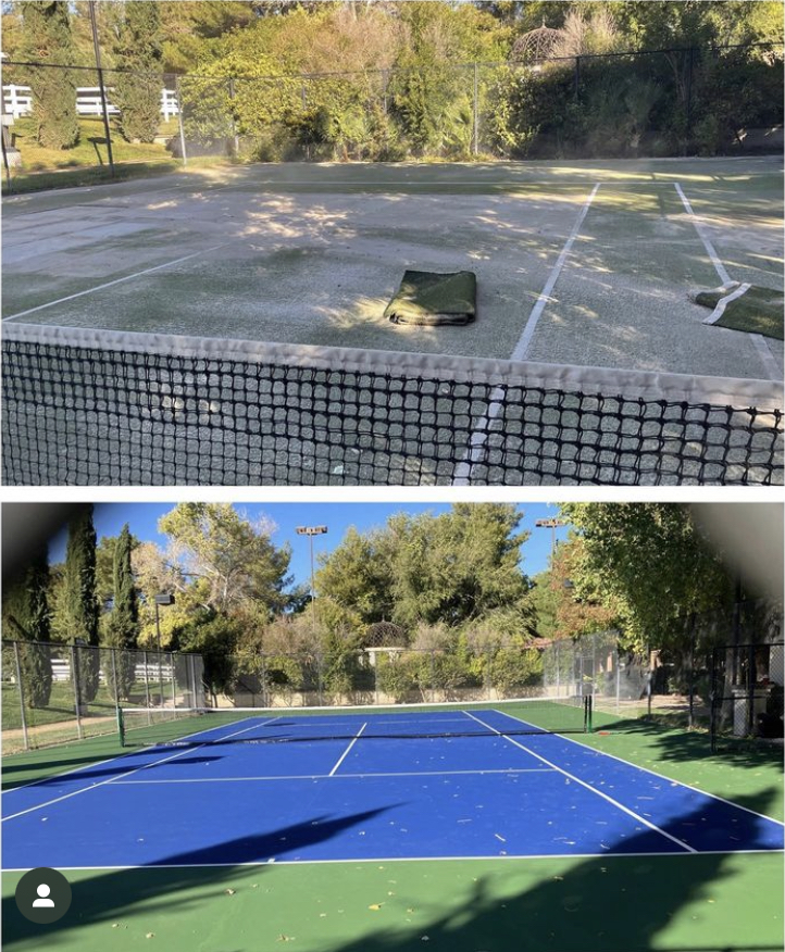 Tennis court in Las Vegas, NV