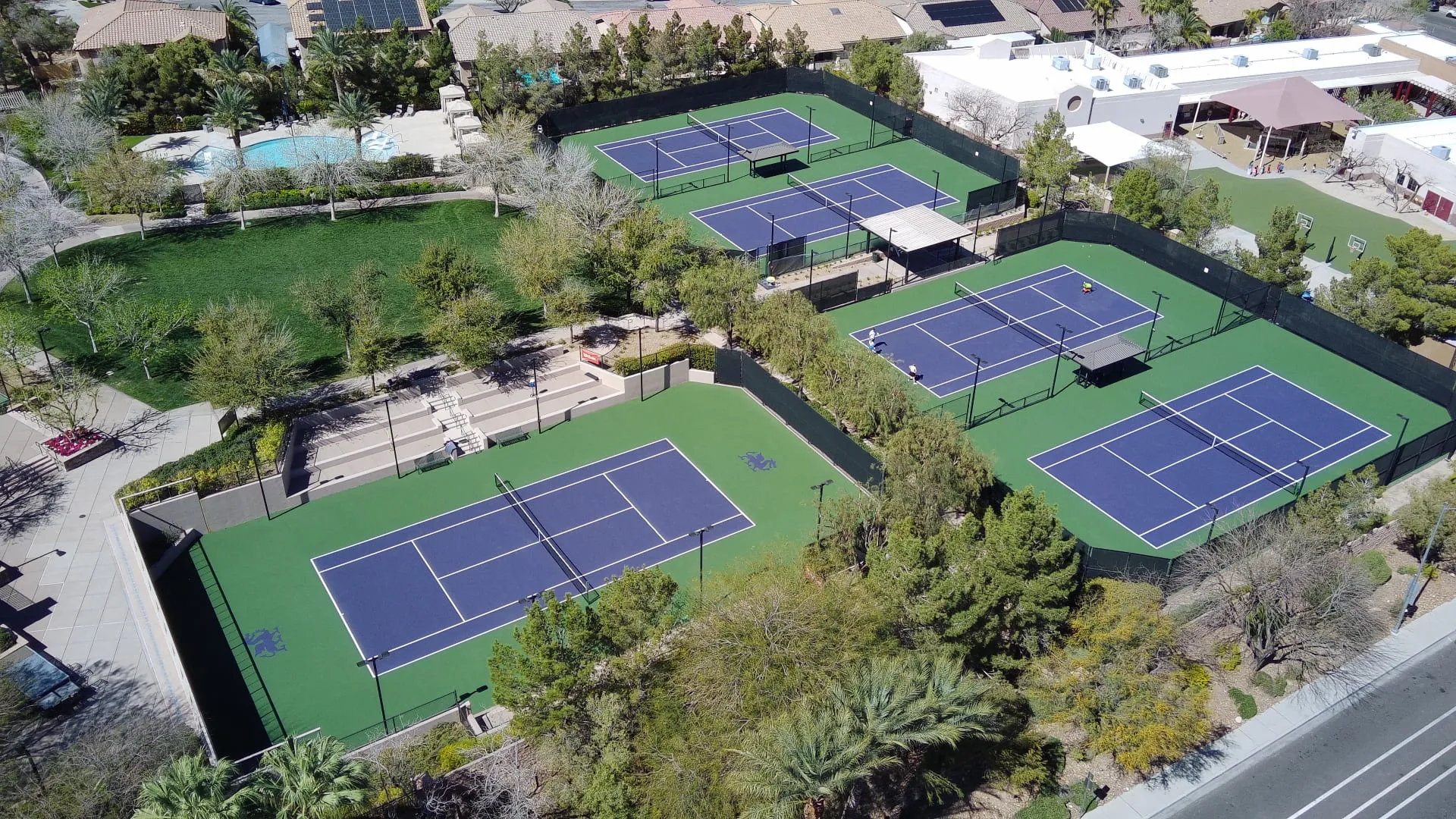 Dragon Ridge tennis courts in Las Vegas